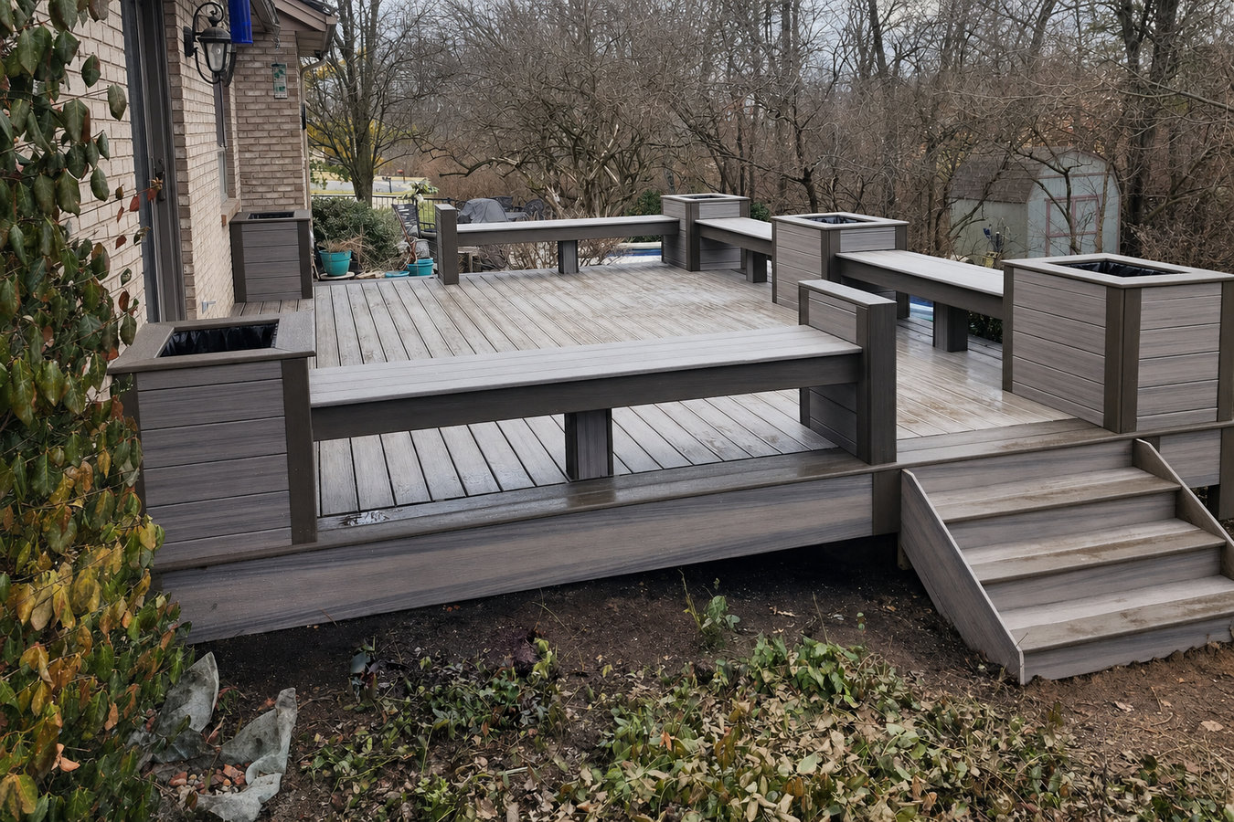 Trex deck installation